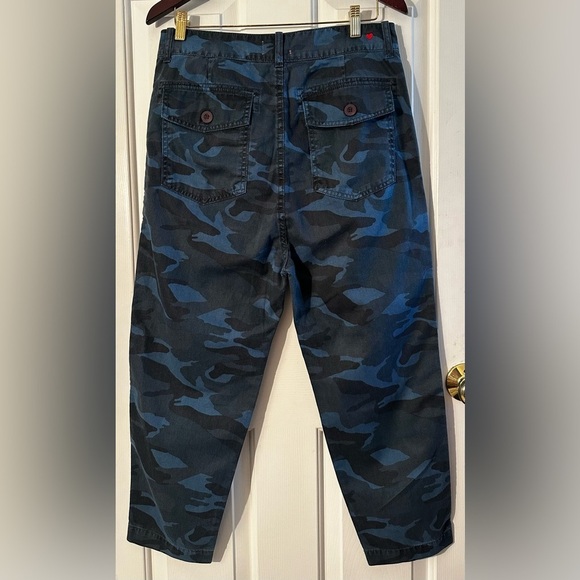 SUNDRY 29 Camo Pocket Pant Mineral Wash Blue MADE USA 🇺🇸 BUTTON FLY Cotton CLEAN - Picture 3 of 13